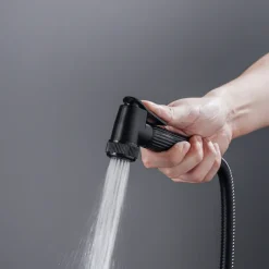 Shower Faucet,Rainfall Shower Head System Mixer valve Set - Handshower Included pullout Rainfall Shower Contemporary Antique Painted Finishes Mount Inside Ceramic Valve Bath Shower