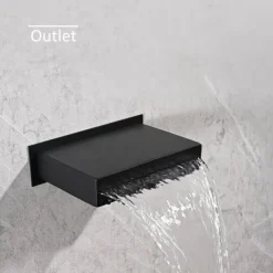 Shower Faucet,Rainfall Shower Head System / Thermostatic Mixer valve Set - Rainfall Shower Contemporary Painted Finishes Mount Inside Brass Valve Bath Shower Mixer Taps