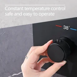 Shower Faucet,Rainfall Shower Head System Set - Rainfall Shower Contemporary Mount Inside Brass Valve Bath Shower Mixer Taps