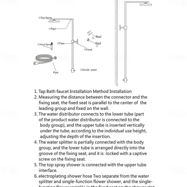 Shower Faucet,Shower System Set Handshower Included pullout Waterfall Vintage Style/Country Brass Mount Outside Ceramic Valve Bath Shower Mixer Taps