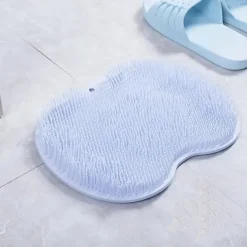 Shower Foot & Back Scrubber, Massage Pad – Hands-Free Silicone Body Scrubber with Suction Cups, Wall-Mounted Exfoliator for Back and Foot Cleaning, 1 Piece