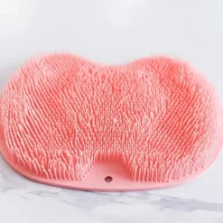 Shower Foot & Back Scrubber, Massage Pad – Hands-Free Silicone Body Scrubber with Suction Cups, Wall-Mounted Exfoliator for Back and Foot Cleaning, 1 Piece