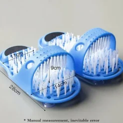Shower Foot Brush Cleaner Scrubber Bathroom Washing Legs Sandal Massager with Suction Cups, Promotes Circulation, Removes Dead Skin, Prevents Dry & Callused Feet, Reduces Bending