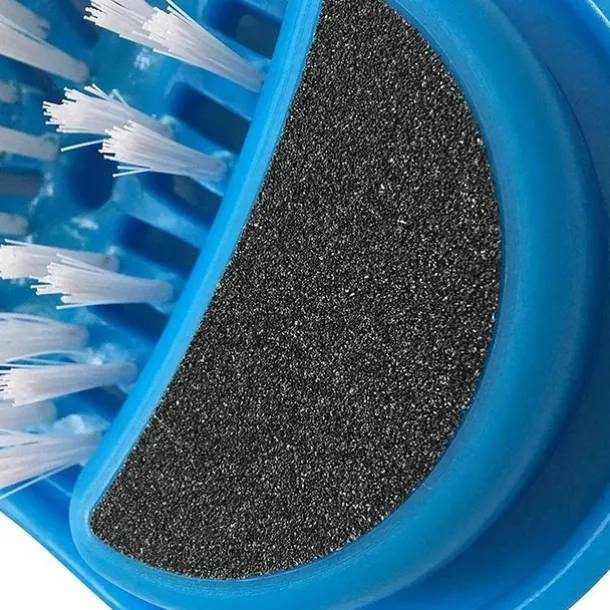 Shower Foot Brush Cleaner Scrubber Bathroom Washing Legs Sandal Massager with Suction Cups, Promotes Circulation, Removes Dead Skin, Prevents Dry & Callused Feet, Reduces Bending