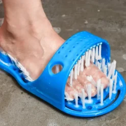 Shower Foot Brush Cleaner Scrubber Bathroom Washing Legs Sandal Massager with Suction Cups, Promotes Circulation, Removes Dead Skin, Prevents Dry & Callused Feet, Reduces Bending