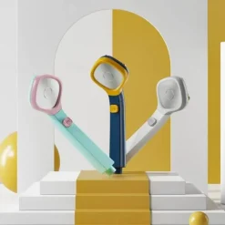 Shower Head 4 Mode Adjustable High Pressure Water Saving One-key Stop Water Handheld Pressurized Showerhead Bathroom Accessories(With 1.5m Water Pipe and Support)