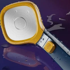 Shower Head 4 Mode Adjustable High Pressure Water Saving One-key Stop Water Handheld Pressurized Showerhead Bathroom Accessories(With 1.5m Water Pipe and Support)