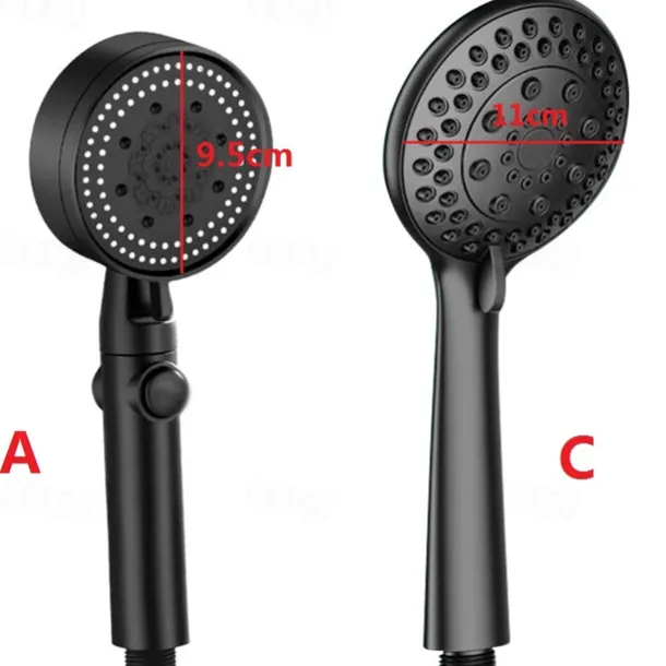 Shower Head High Pressure Handheld Spray with 5 Mode Showerhead, Adjustable High-Pressure Water Saving Shower Head Held, Shower Bathroom Accessories