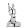 Shower Head Holder Suction Cup Shower Head Holder Adjustable Height Wall Mount Shower Wand Holder Bracket ABS Removable Handheld Shower Head Holder Silver