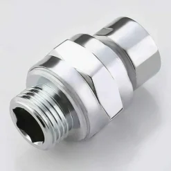 Shower Head Swivel Ball Adapter, Brass Chrome Ball Joint Shower Arm Head Angle Adjustable Swivel, Bathroom Shower Accessories, Shower Head Adapter