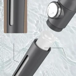 Shower Head with Filter 3 Mode Sprayer, Adjustable High Pressure Handheld Showerhead Massage Mist Jet Black White Grey