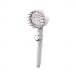 Shower Head with Filter 3 Mode Sprayer, Adjustable High Pressure Handheld Showerhead Massage Mist Jet Black White Grey