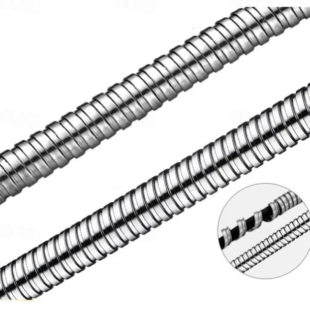 Shower Hose Stainless Steel for Hand Held Shower Heads 59-79 Inches, G1/2 Threaded Insert and Nut, Universal Shower Hose Replacement Handheld Shower Tube