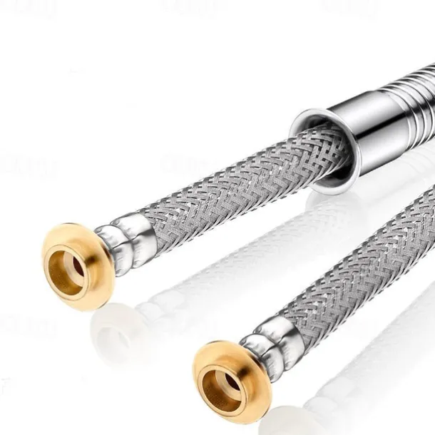 Shower Hose Stainless Steel for Hand Held Shower Heads 59-79 Inches, G1/2 Threaded Insert and Nut, Universal Shower Hose Replacement Handheld Shower Tube