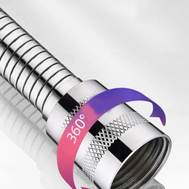 Shower Hose Stainless Steel for Hand Held Shower Heads 59-79 Inches, G1/2 Threaded Insert and Nut, Universal Shower Hose Replacement Handheld Shower Tube