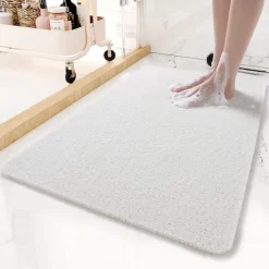 Shower Mat for Inside Shower, Loofah Bath Mat Non Slip Anti Mould Antibacterial Soft PVC Bathtub Mat for Bathroom Wet Shower Areas