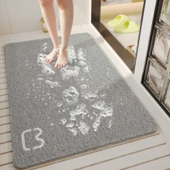 Shower Mat for Inside Shower, Loofah Bath Mat Non Slip Anti Mould Antibacterial Soft PVC Bathtub Mat for Bathroom Wet Shower Areas