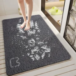 Shower Mat for Inside Shower, Loofah Bath Mat Non Slip Anti Mould Antibacterial Soft PVC Bathtub Mat for Bathroom Wet Shower Areas