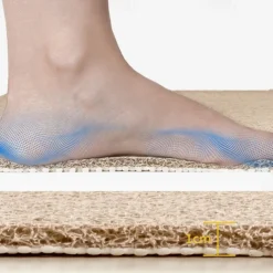 Shower Mat for Inside Shower, Loofah Bath Mat Non Slip Anti Mould Antibacterial Soft PVC Bathtub Mat for Bathroom Wet Shower Areas