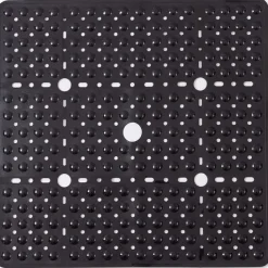 Shower Mats Rubber Shower Mat with Drain Hole - Non-Slip Bathtub Mat for Bathroom, Anti-Mildew, Quick-Drying, Comfortable and Safe for Kids and Elderly