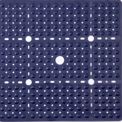 Shower Mats Rubber Shower Mat with Drain Hole - Non-Slip Bathtub Mat for Bathroom, Anti-Mildew, Quick-Drying, Comfortable and Safe for Kids and Elderly