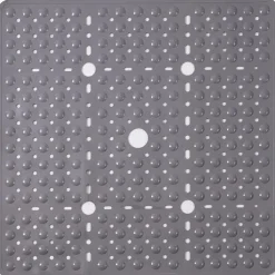 Shower Mats Rubber Shower Mat with Drain Hole - Non-Slip Bathtub Mat for Bathroom, Anti-Mildew, Quick-Drying, Comfortable and Safe for Kids and Elderly