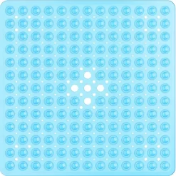 Shower Mats with Drain Hole - Non-Slip Bathtub Mat, Anti-Mildew, Quick-Drying, Comfortable and Safe for Kids and Elderly