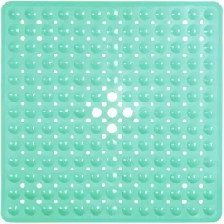 Shower Mats with Drain Hole - Non-Slip Bathtub Mat, Anti-Mildew, Quick-Drying, Comfortable and Safe for Kids and Elderly