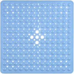 Shower Mats with Drain Hole - Non-Slip Bathtub Mat, Anti-Mildew, Quick-Drying, Comfortable and Safe for Kids and Elderly
