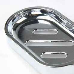 Shower Rail Soap Dish Box Soap Holder Soap Pallet Shower Rod Slide Bar ABS Chrome for Sliding Bar Bathroom Tray Soap Box Slide Bar Soap Dish Holder Replacement Soap Pallet