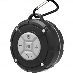 Shower Speaker, IPX7 Waterproof Bluetooth Speaker, Loud HD Sound, Portable Wireless Speaker with Suction Cup & Sturdy Hook, Built-in Mic, for Shower, Pool, Beach, Outdoor