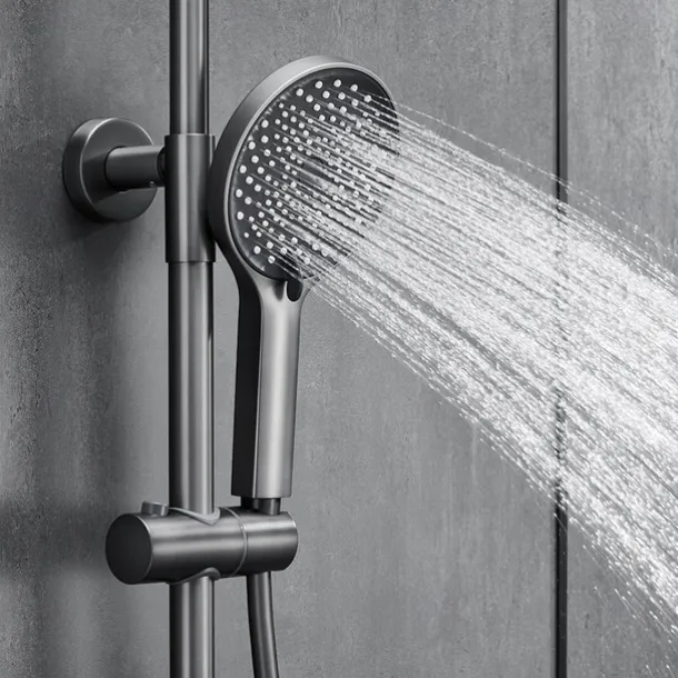 Shower System / Thermostatic Mixer valve Set - Handshower Included Multi Spray Shower Contemporary Electroplated Mount Outside Ceramic Valve Bath Shower Mixer Taps