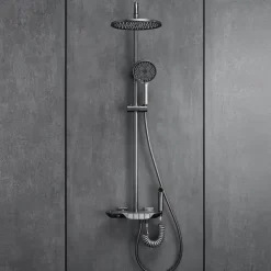 Shower System / Thermostatic Mixer valve Set - Handshower Included Multi Spray Shower Contemporary Electroplated Mount Outside Ceramic Valve Bath Shower Mixer Taps