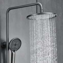 Shower System / Thermostatic Mixer valve Set - Handshower Included Multi Spray Shower Contemporary Electroplated Mount Outside Ceramic Valve Bath Shower Mixer Taps