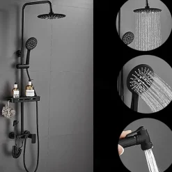 Shower System Faucet Combo Set with 8