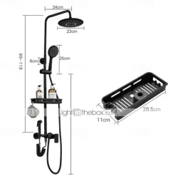 Shower System Faucet Combo Set with 8