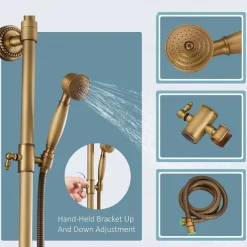 Shower System Faucet Set 8