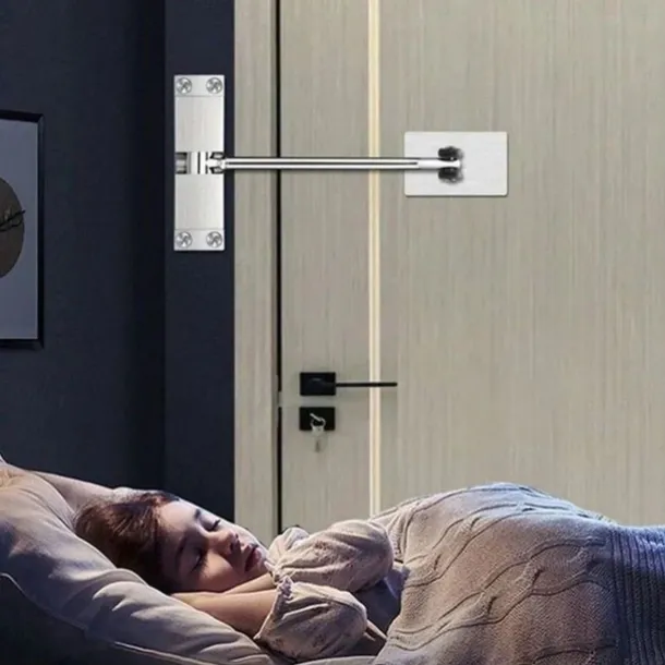 Silent Adjustable Automatic Door Closer,Lightweight, Automatic Door Closer with Soft Close Spring for Effortless, Quiet Door Closing