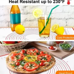 Silicone Baking Mat Pastry Rolling Kneading Pad Kitchen Crepes Pizza Dough Non-stick Pan Pastry mat