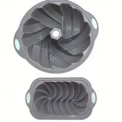 Silicone Cake Pan Set Non-stick Cake Mold Flower-shaped Cake Baking Pan Braided Cake Mold Thread Silicone Chiffon Baking Pan Baking Mold Bakeware Baking Tools Vintage Party Favors