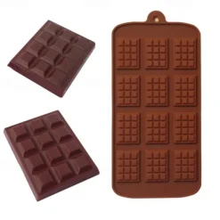 Silicone Chocolate Moulds 6 Pieces Silicone Moulds for Chocolate and Non-Stick Chocolate Molds Letters and Numbers for Making Chocolate Muffins Cakes 6 Shapes