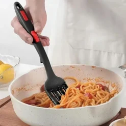 Silicone Flexible Forks Multifunctional Silicone Cooking Fork Heat-Resistant Cooking Tools Silicone Flexible Fork Noodle Fork