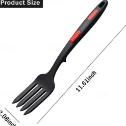 Silicone Flexible Forks Multifunctional Silicone Cooking Fork Heat-Resistant Cooking Tools Silicone Flexible Fork Noodle Fork