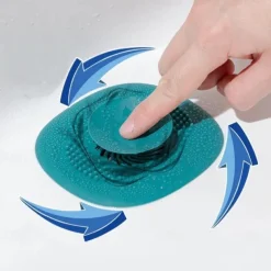Silicone Kitchen Sink Plug Shower Filter Drain Cover Stopper Sink Strainer Drainer Floor Drain Hair Catcher Bathroom Accessorie