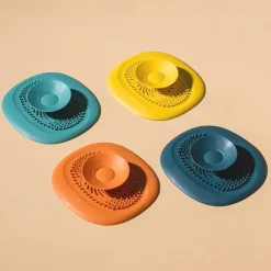 Silicone Kitchen Sink Plug Shower Filter Drain Cover Stopper Sink Strainer Drainer Floor Drain Hair Catcher Bathroom Accessorie