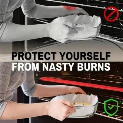 Silicone Oven Rack Protectors Cutable Heat Insulation Strip Oven Anti-Scald Rack Protect Against Burns And Scars