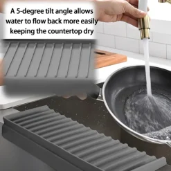 Silicone Sink Edge Protectors, Kitchen Sink Splash Guards, 4