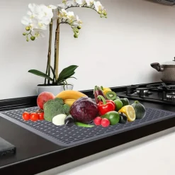 Silicone Stove Mat, Sink Mat Electric Stove Top Cover, Placemat, Electronic Stove Heat Insulation Mat, Drying Mat, Kitchen Items