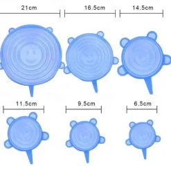 Silicone Stretch Lids 2 Color 24 Packs Zero Waste Reusable Silicon Container Lid for Cover Leftover Food and Fruit or Seal Bowl 6 12 Packs