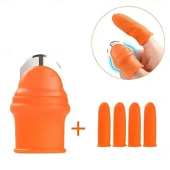 Silicone Thumb Knife Finger Protector Vegetable Harvesting Knife Plant Blade Scissors Cutting Rings Garden Gloves